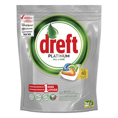 Dreft Platinum vaatwastabletten sinaasappel
