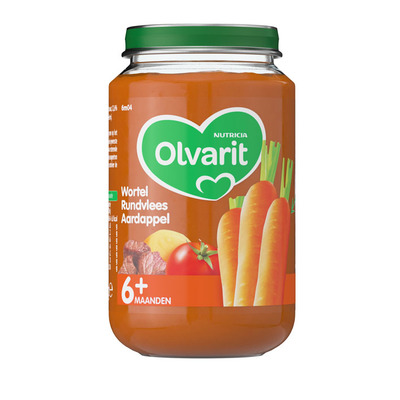 Olvarit Wortel-rundvlees- aardappel 6 mnd
