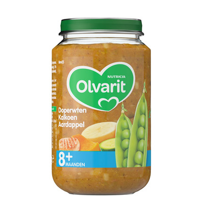 Olvarit Doperwten-kalkoen- aardappel 8 mnd
