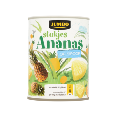 Huismerk Ananasstukjes op Siroop