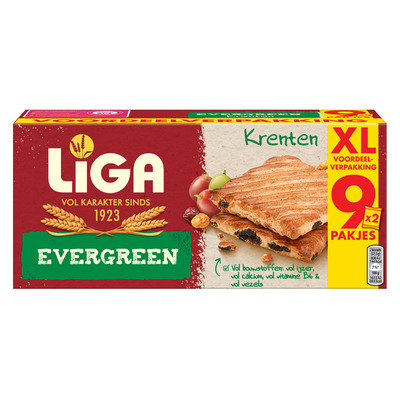Liga Evergreen biscuits krenten XXL