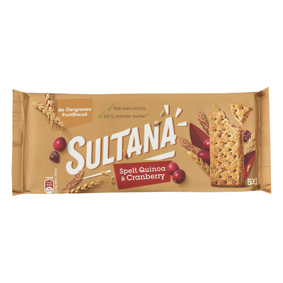Sultana Fruitbiscuit spelt quinoa-cranberry