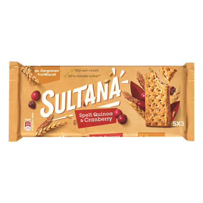 Sultana Fruitbiscuit spelt quinoa-cranberry
