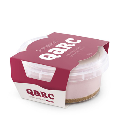 Qarc Frambozen met koekjesbodem