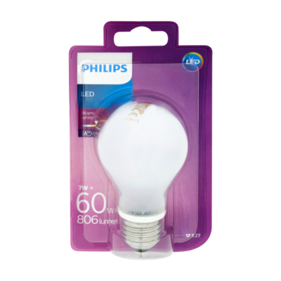 Philips LED Lamp Warm White 7W E