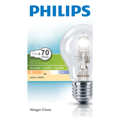Philips Ecoclassic 30 helder 53W grote fitting