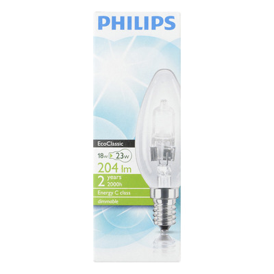 Philips Ecolamp helder kaars 18W kf