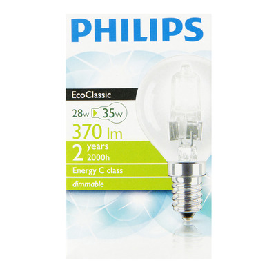 Philips Ecoclassic helder kogel 28W kl. fitting