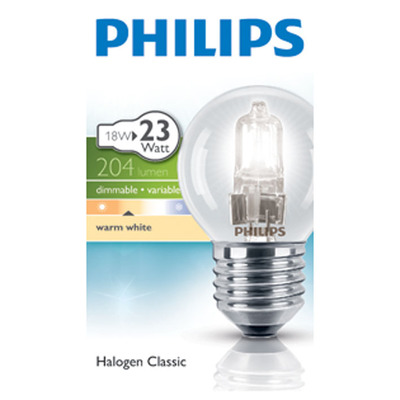 Philips Ecolamp helder kogel 18W nf