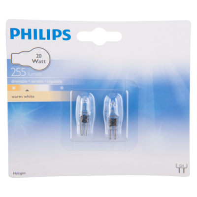Philips Briljant halogeen 20 watt 12 volt G4