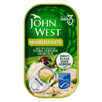 John West Makreelfilets olijfolie