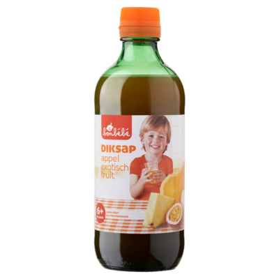 Huismerk Diksap Appel Exotisch Fruit 6+ Maanden 500 ml