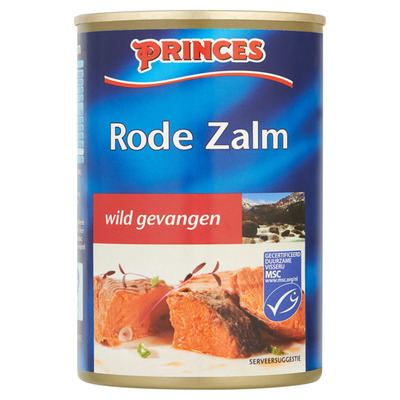 Princes Rode zalm wild gevangen