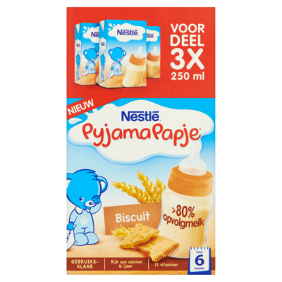 Nestle Pyjamapapje biscuit 3-pak