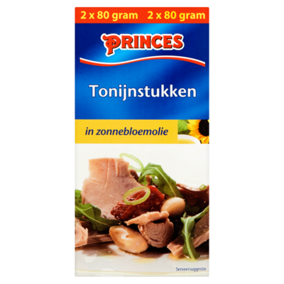 Princes Tonijnstukken in zonnebloemolie