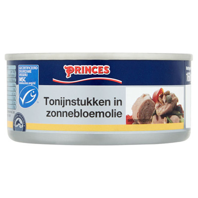 Princes Tonijnstukken in zonnebloemolie MSC