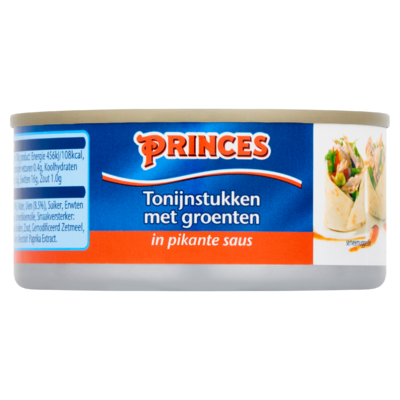 Princes Tonijnstukken met Groenten in Pikante Saus 160 g