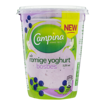 Campina Romige yoghurt bosbes