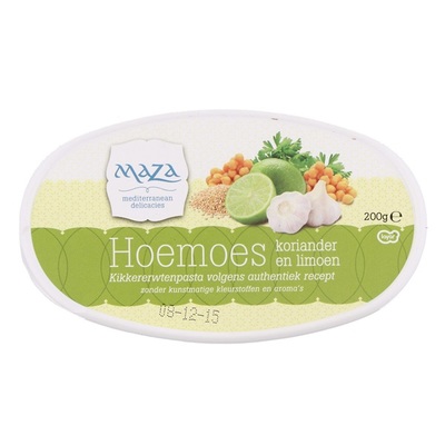 Maza tapas houmous koriander