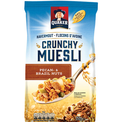 Quaker Havermout crunchy muesli met noten