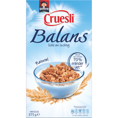 Quaker Cruesli balans naturel