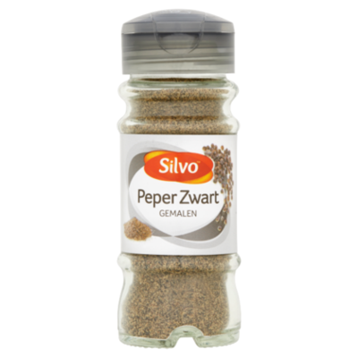 Silvo Peper zwart gemalen