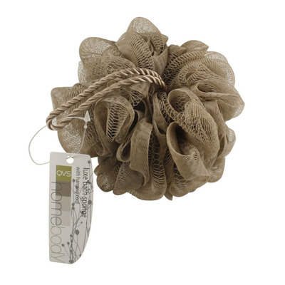 QVS Luxe bad spons rond (peb brown)