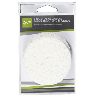 QVS Natuurlijke cellulose gezichtssponzen
