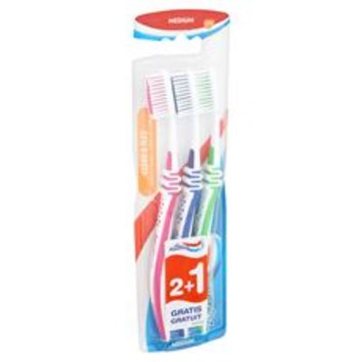 Aquafresh Clean & flex medium Tandenborstel 2+1 gratis