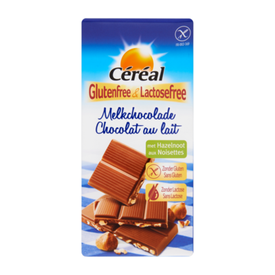 Céréal Glutenfree & Lactosefree Melkchocolade met Hazelnoot