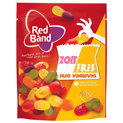 Red Band Zoetfris duo winegums