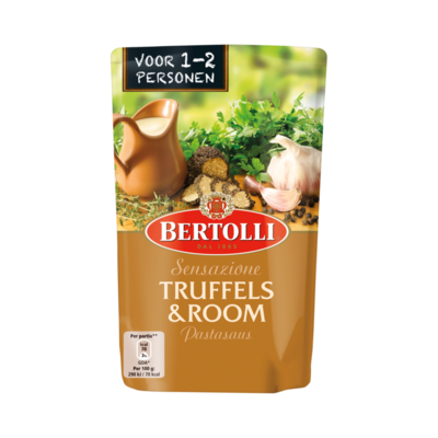 Bertolli Pastasaus In Zak Truffel & Room 1-2 Porties