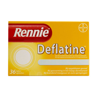 Rennie Deflatine kauwtabletten