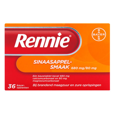Rennie Sinaasappel kauwtabletten