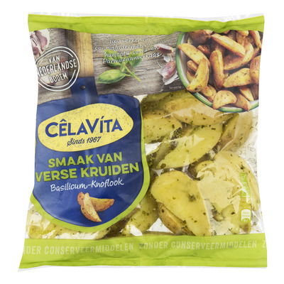 CêlaVíta Partjes met verse basilicum & knoflook