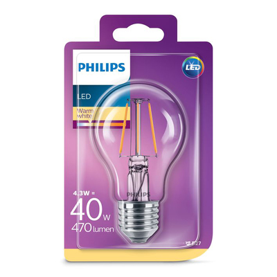Philips Led warm white E27 40W 470 lumen