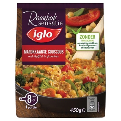 Iglo roerbaksensaties couscous met kipfilet