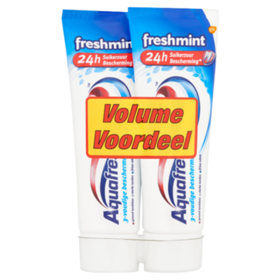 Aquafresh Freshmint duo 2 x 75 ml