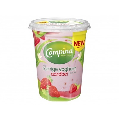 Campina Roomyoghurt aardbei