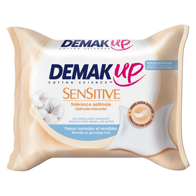 Demak'up Reinigingsdoekjes sensitive gev. huid