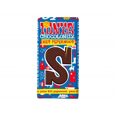 Tony's Chocolade letterreep puur pepernoot s