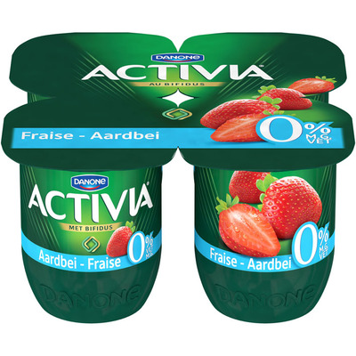Activia Yoghurt aardbei 0%