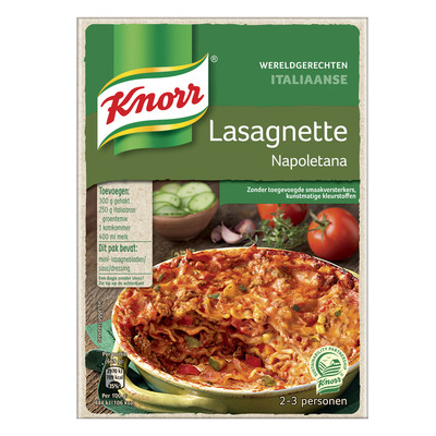 Knorr Wereldgerecht lasagnette napoletana