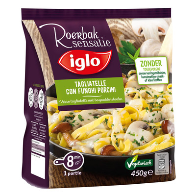 Iglo Roerbaksensatie tagliatelle funghi