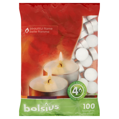 Bolsius 4 Uurs Theelichten 100 Stuks