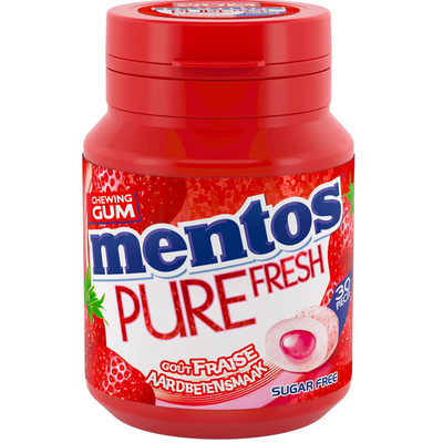 Mentos Gum Pure fresh strawberry bottle