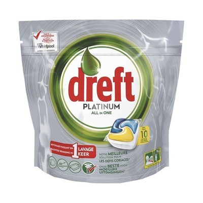 Dreft Platinum Vaatwastabletten Citroen 10 Capsules
