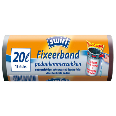 Swirl Afvalzakken fixeerband 20 liter