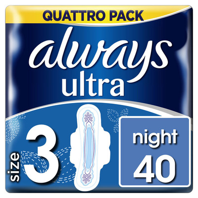 Always Ultra night (maat 3) 40 maandverbanden
