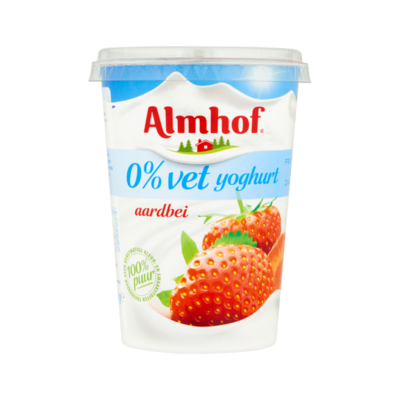 Almhof 0% Vet Yoghurt Aardbei